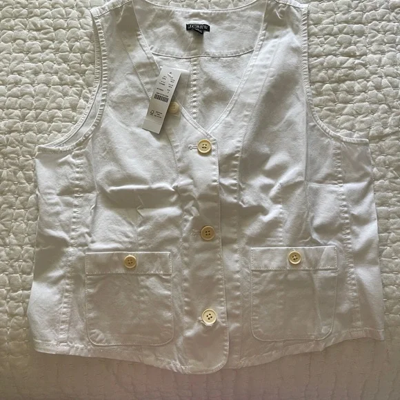 NWT J. Crew Patch-pocket Chino Vest - Picture 6 of 8